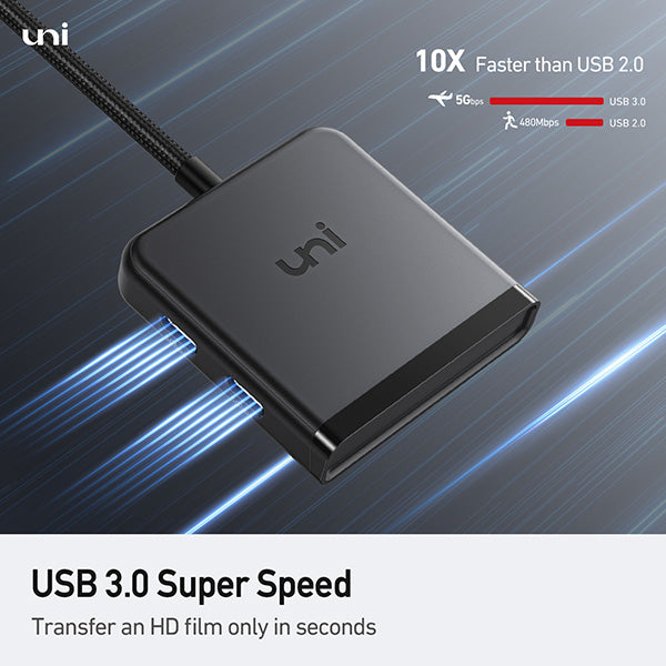 USB C Hub, uni 4 Ports USB C Splitter USB C to USB C Hub