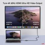 Multiport Adapter for daily Use uni USB C 3 in 1 Hub