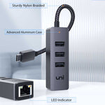 Solid USB C Hub with Aluminum Case| uni