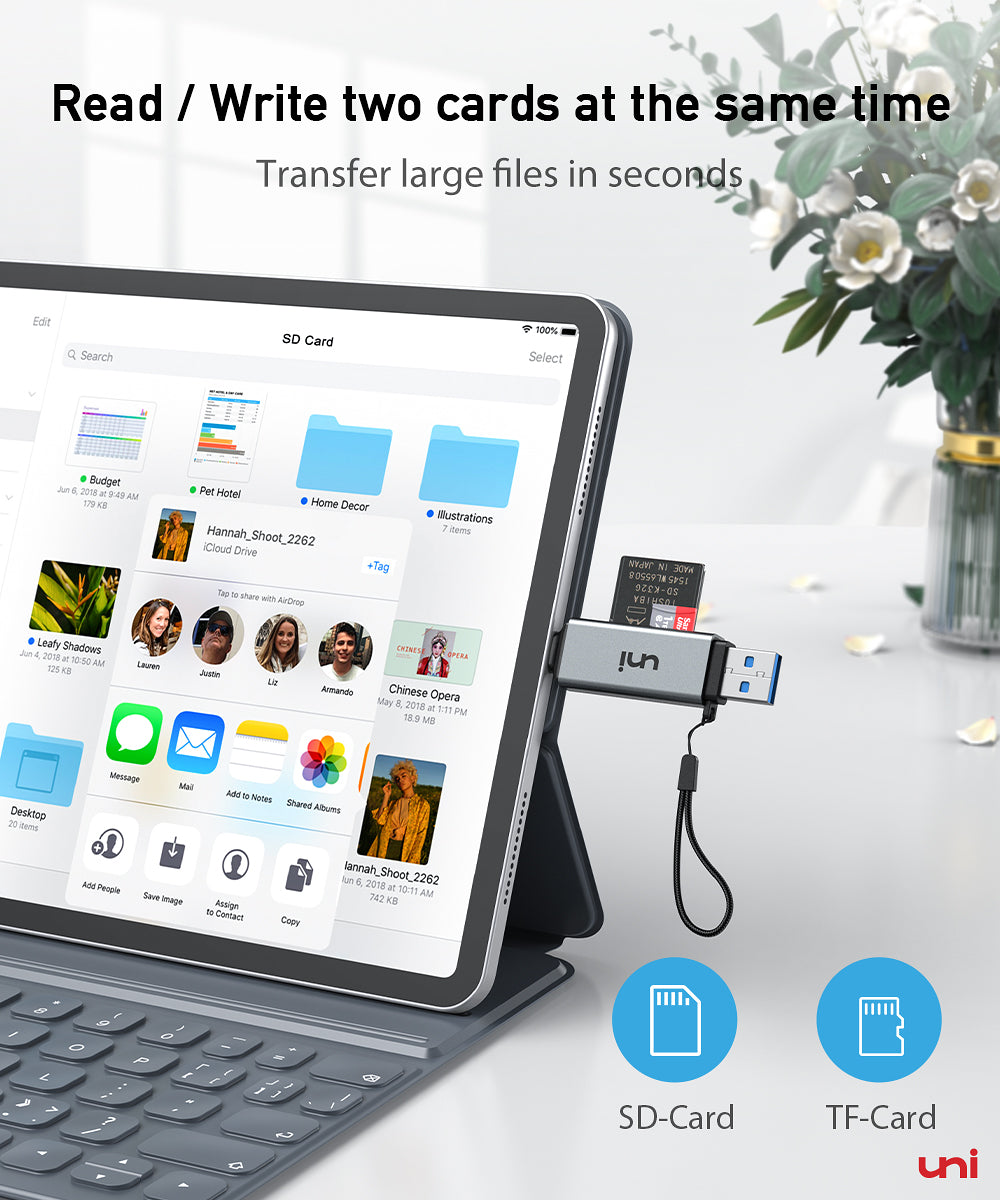 HICOBER 3-in-1 USB-C SD Card Reader, Supports 2TB SD/TF Cards with USB 2.0 Port, Compatible for Android Phones, Tablets, Laptops & iPhone 15,16,17 HICOBER 3-in-1 USB-C SD Card Reader, Supports 2TB SD/TF Cards with USB 2.0 Port, Compatible for Android Phones, Tablets, Laptops & iPhone 15,16,17