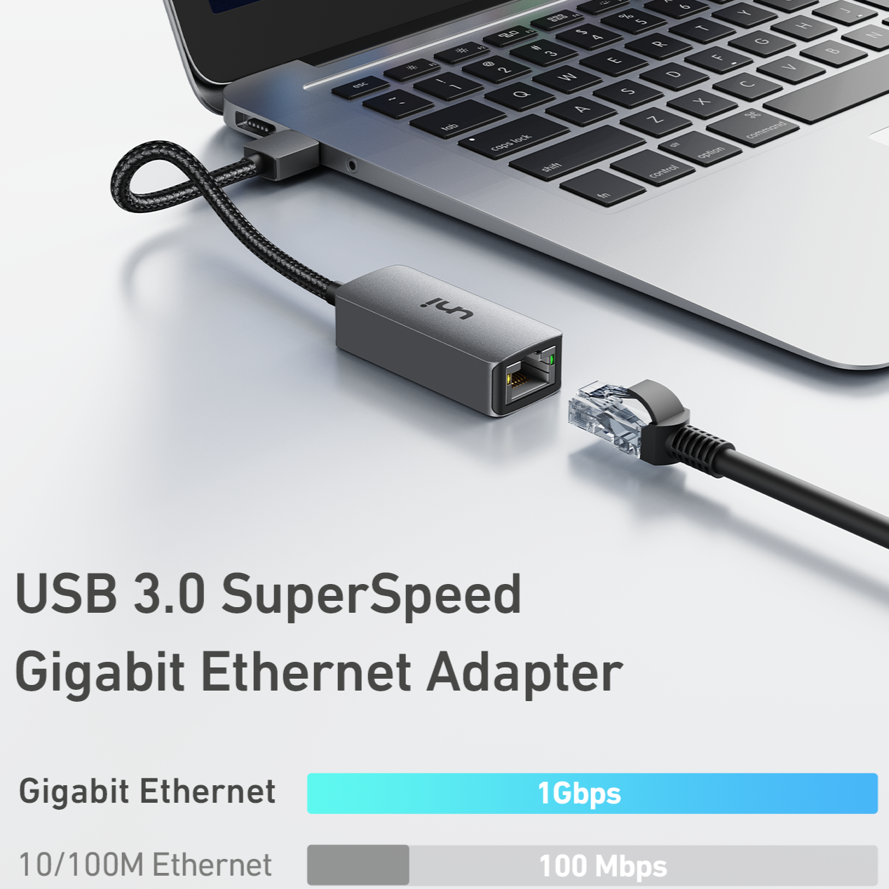 USB-A - イーサネットアダプター 1G | 迅速
