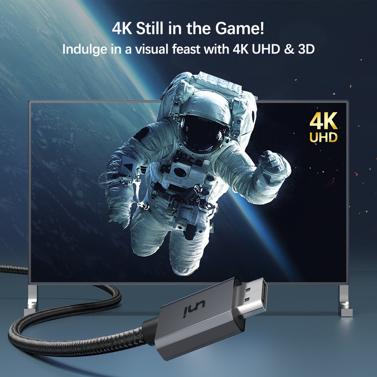 ДИСПЛЕЙ | Кабель DisplayPort-HDMI 4K@30Hz | 6,6 футов / 2 м