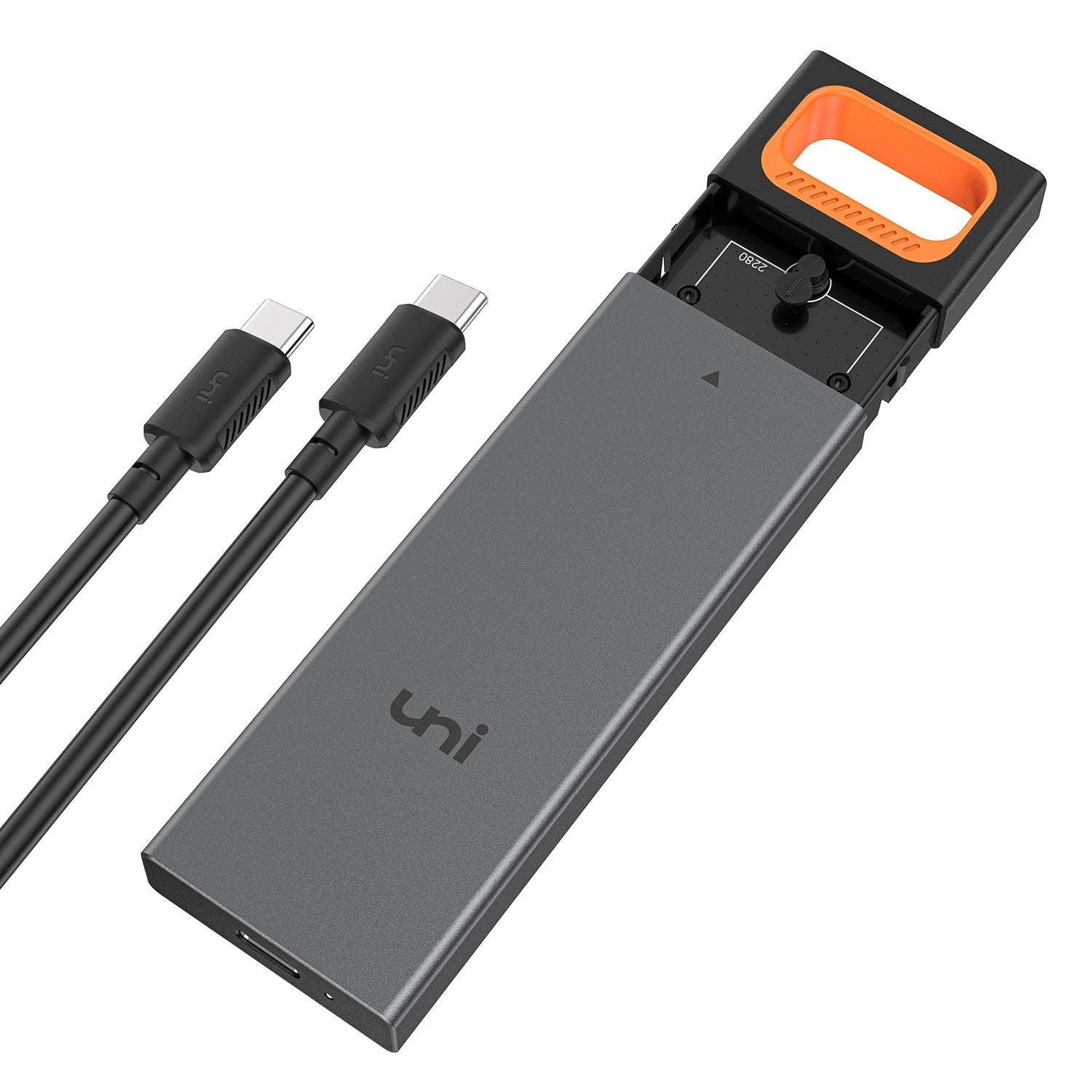 INFINITE | M.2 NVMe & SATA SSD корпус | Orange