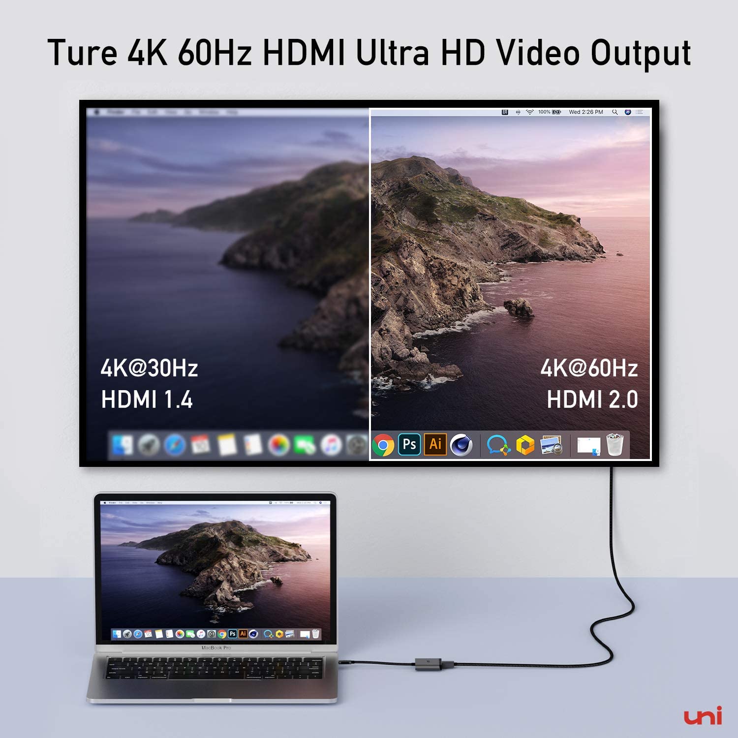 Adaptador Multipuertos USB C a HDMI 4K - Adaptadores Multipuertos