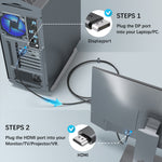 DisplayPort to HDMI Cable 4K@30Hz | DISPLAY