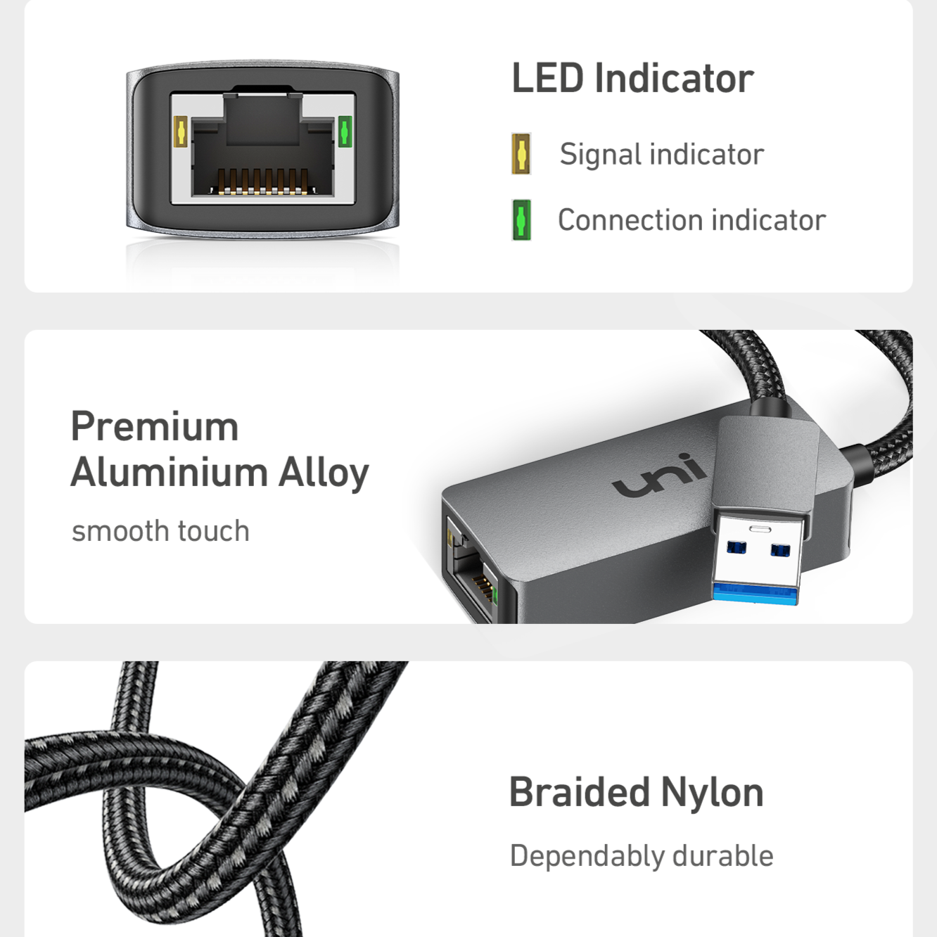 USB-A-auf-Ethernet-Adapter 1G | SCHNELL