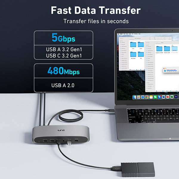 USB-C 13 in 1 Hub | Detachable Cable - uni
