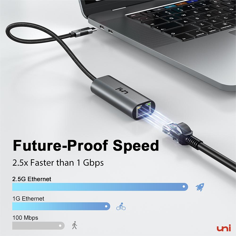 USB-C naar Ethernet 2.5G-adapter | SNEL