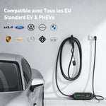 uni Type 2 Câble de charge 3,68 kW, monophasé | 6-16 A