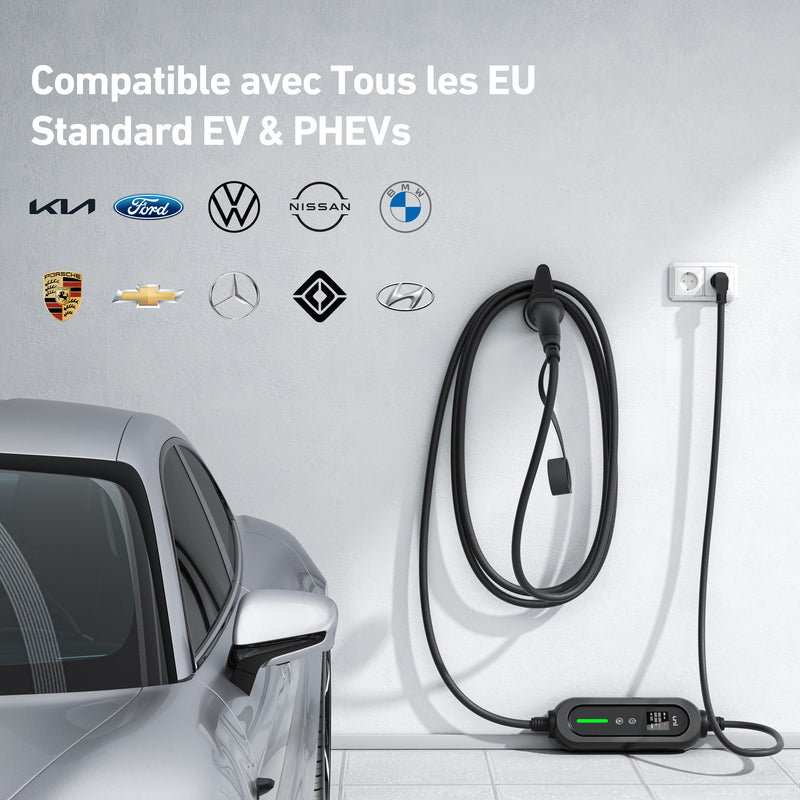 uni Type 2 Câble de charge 3,68 kW, monophasé | 6-16 A