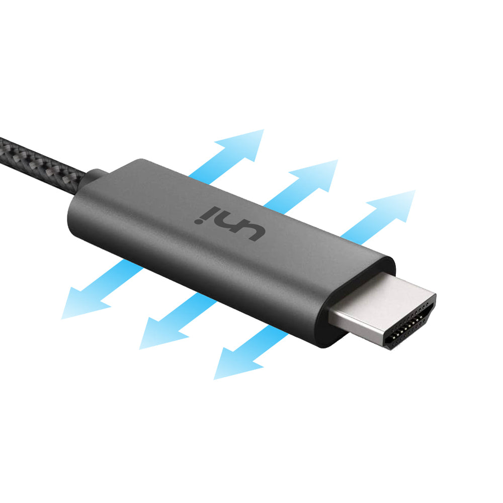 uni® USB-C to HDMI Cable | 4K@60Hz Ultra HD Displays | Aluminum