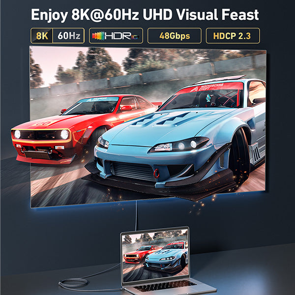 USB-C to HDMI Cable 8K | SCREEN ++ - uni USB-C to HDMI Cable 8K | SCREEN ++ - uni