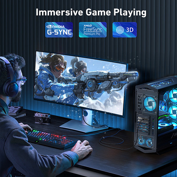 DisplayPort to DisplayPort Cable 16K@60Hz | DISPLAY