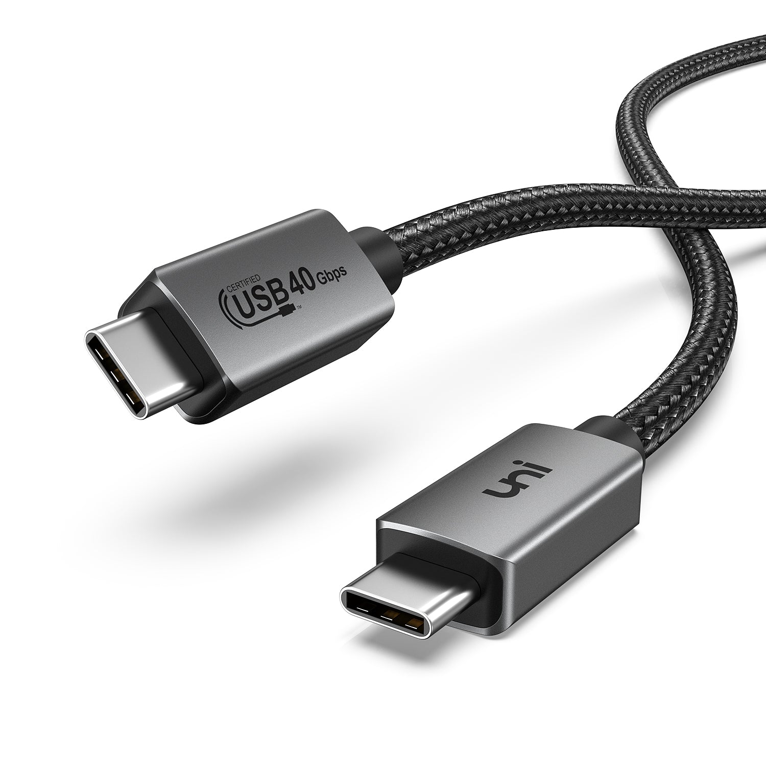 USB4 USB-C Cable, 100W USB-C Cable, 40Gb/s USB-C Cable, uni® USB-C