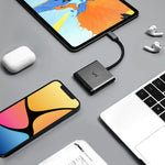 Multiport Adapter for daily Use uni USB C 3 in 1 Hub