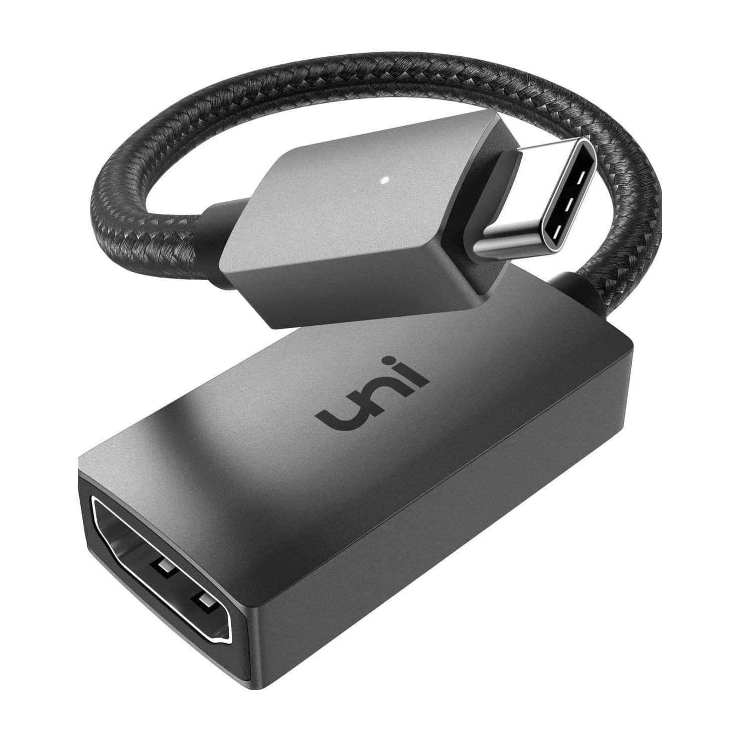 momentum junk Ulykke uni® USB C to HDMI Adapter 4K / Dual Monitors for MacBook Air, Aluminum