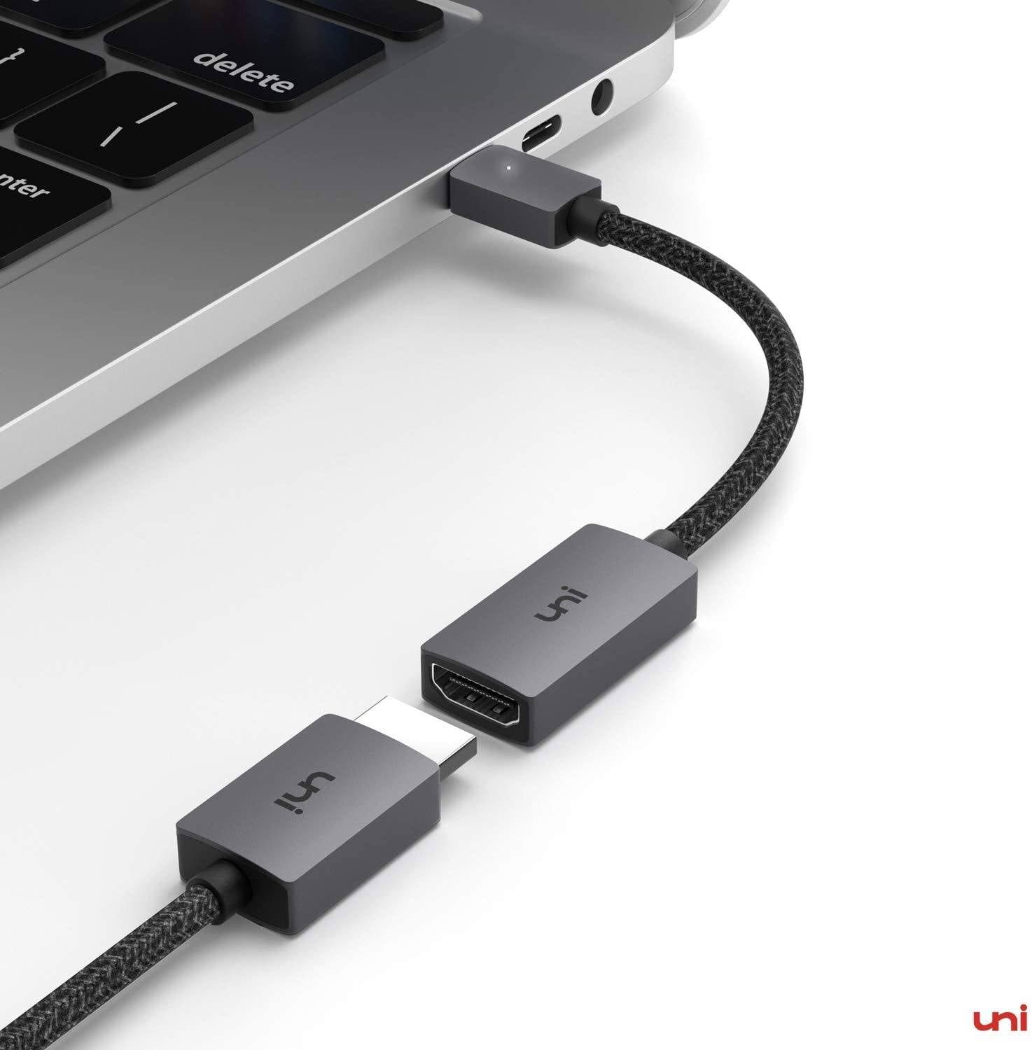 Adaptador uni® USB C a HDMI 4K / Monitores duales para MacBook Air