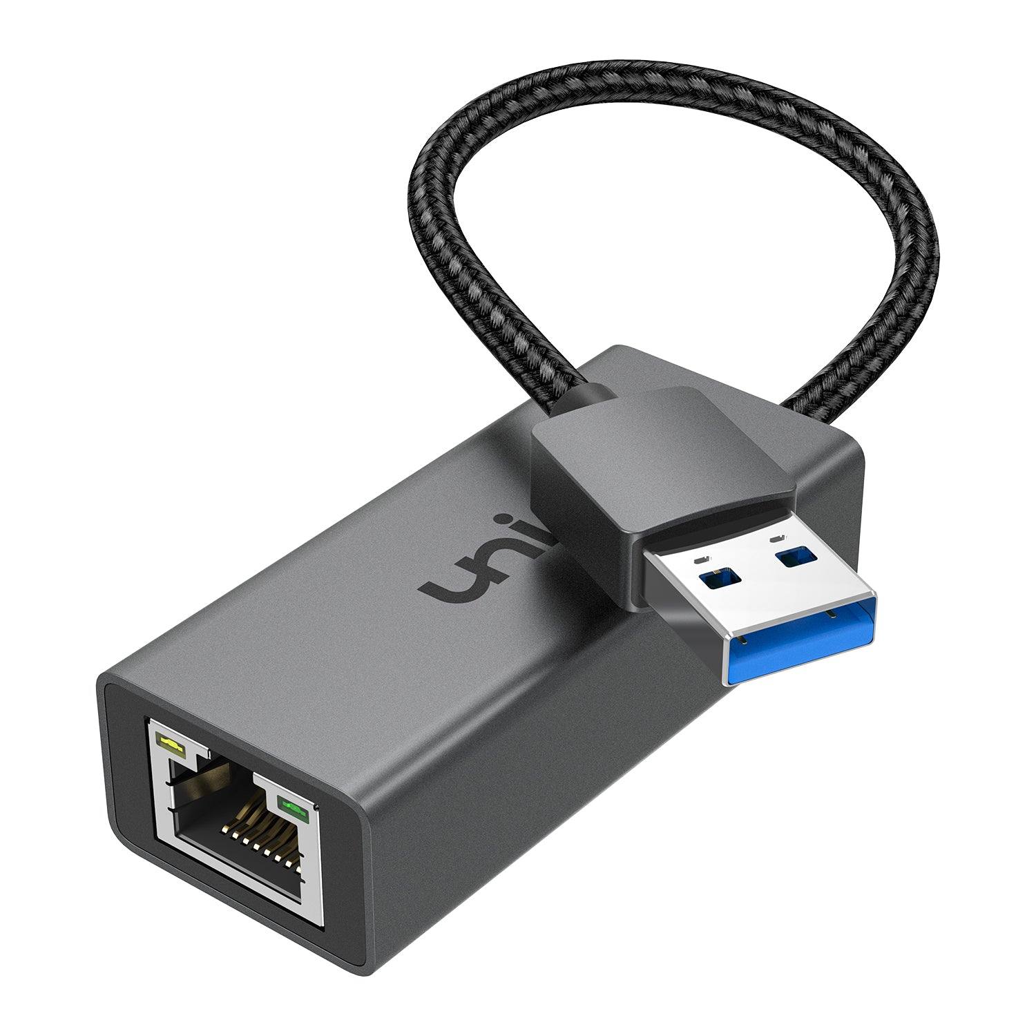USB-A to Ethernet Adapter for Nintendo Switch, laptop, and computer | uni