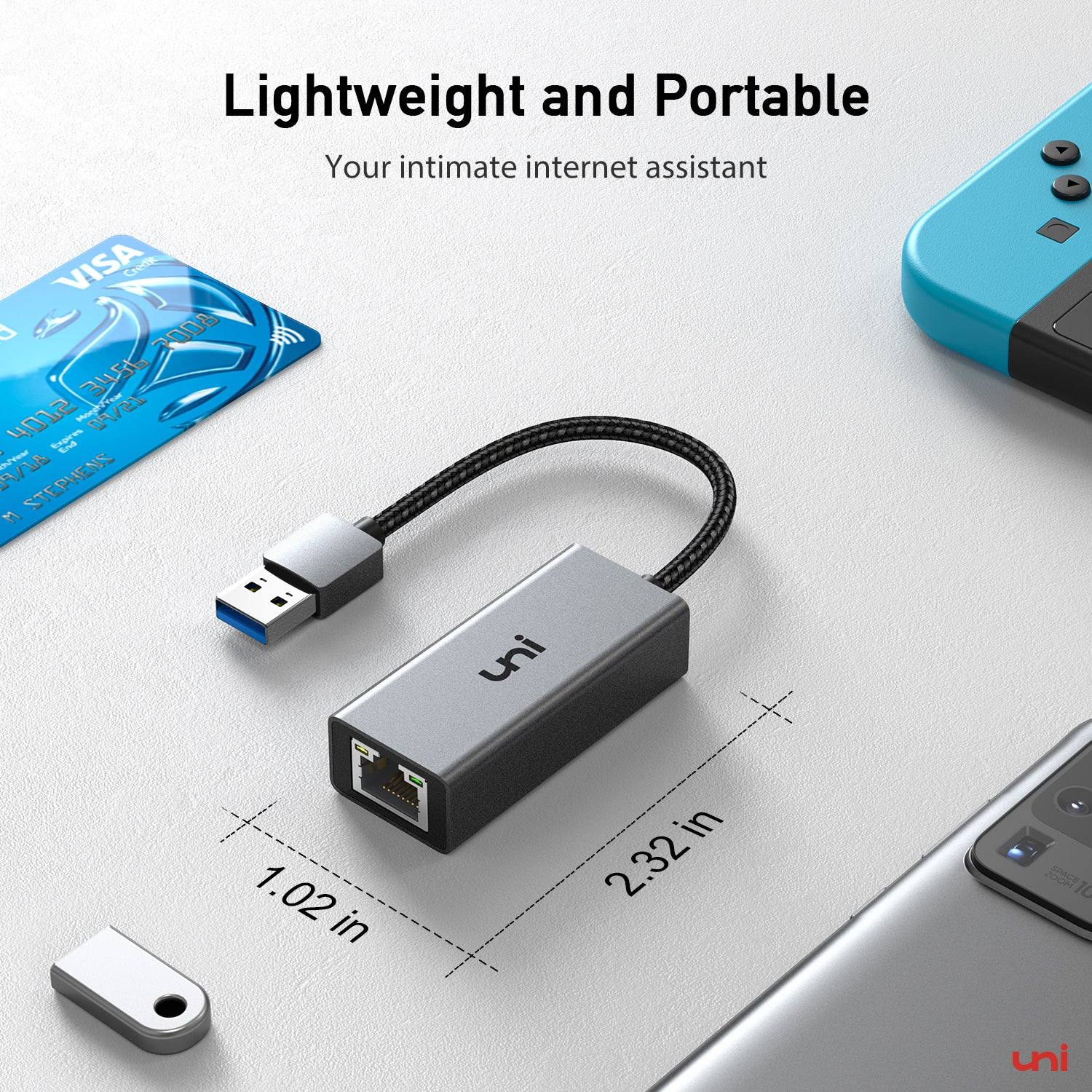 Nintendo Switch USB 3.0 LAN Adapter for Nintendo Switch | 1Gbps | uni®