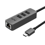 svamp Direkte Abe USB C Hub | 1G Ethernet & 3 x USB 3.0 | Durable Aluminum | uni®
