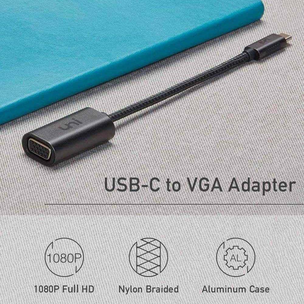 VGA to USB C Adapter, 1080P@60Hz | uni